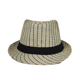 SUMMER BREEZE CREAM WEAVED FEDORA HAT